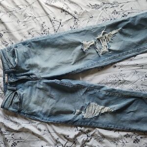 High Rise Straight Jeans
